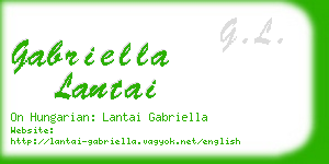 gabriella lantai business card
